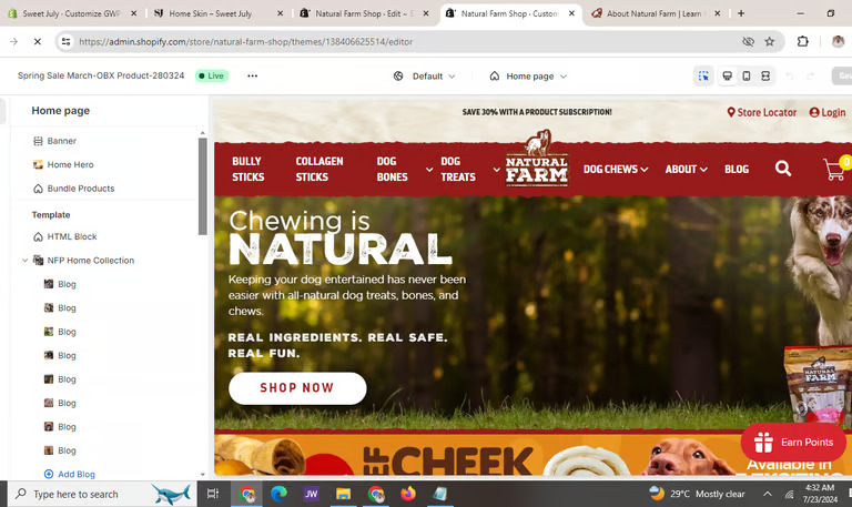 Natural Farm Pet storefront